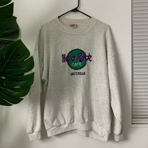Hard Rock Cafe / Amsterdam pull over crewneck
